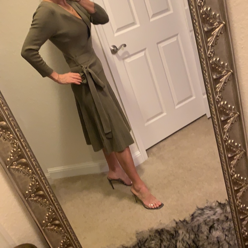 Lauren Ralph Lauren sweater dress olive medium